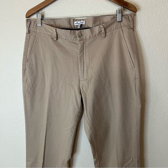 Peter Millar khaki classic fit chino pants NEW 34 x 36 - Picture 2 of 8